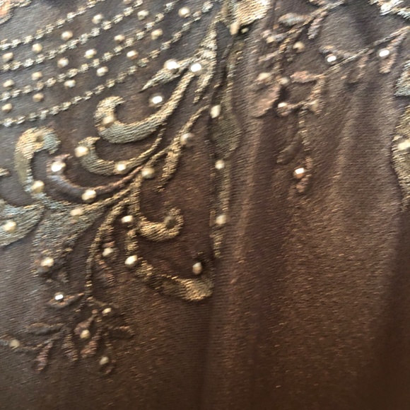 Formal beaded grey gown size 16 -never worn-never altered - Picture 10 of 14